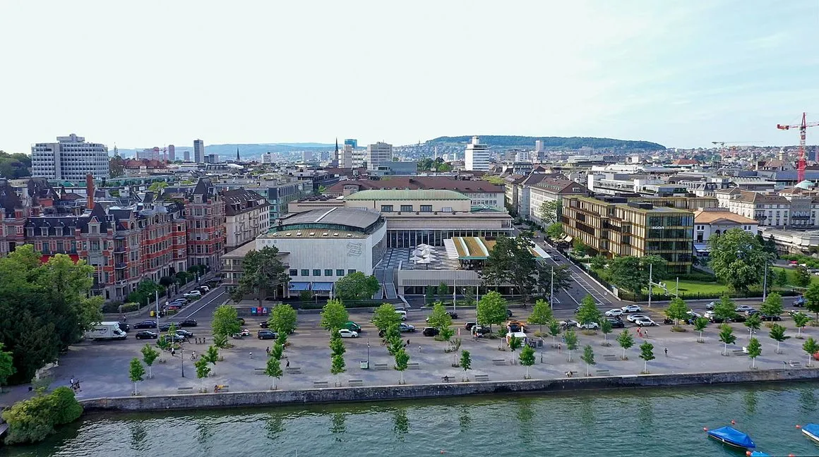 Aerial view of Zürich Convention Center